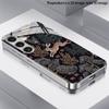 Forest Rabbit Pattern 2D Phone Case for Samsung S26 S25 S24 S23 S22 S21 S20 A56 A36 A16 - Electroplated Glass Protective Cover