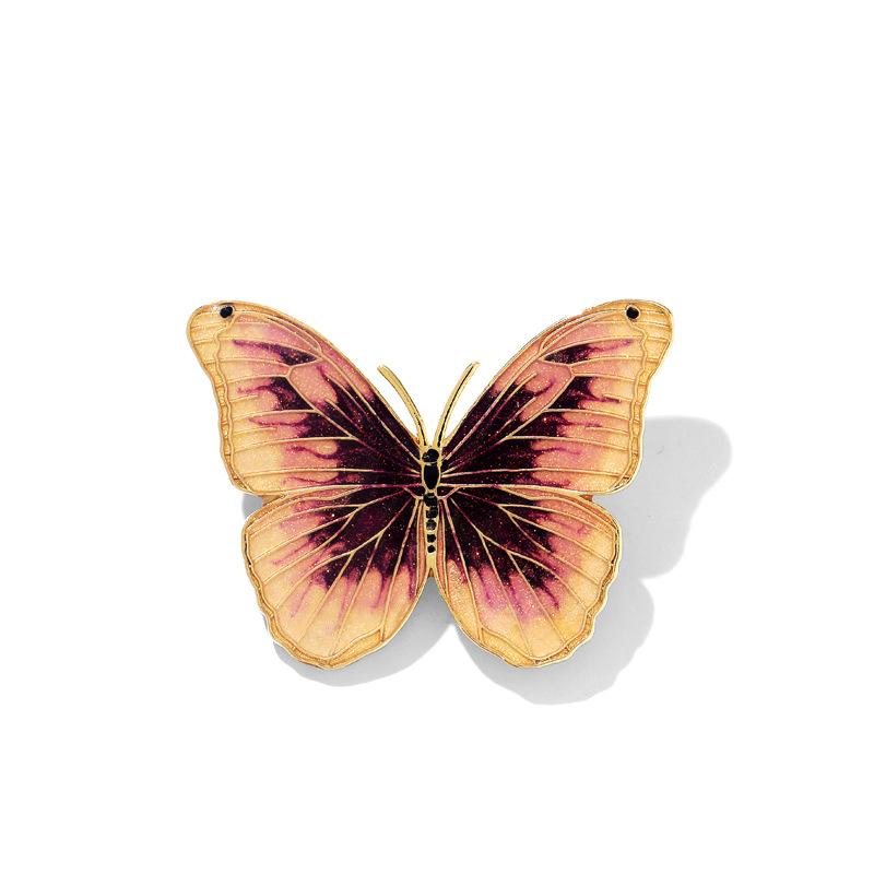 

Брошь в виде бабочки на масляной живописи для пальто, новая высококачественная женская дизайнерская брошь в виде ниши класса люкс