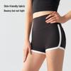 Color-Block High-Waisted Butt-Lift Yoga Shorts with Pockets for Running, Tennis, and Fitness - Women's Summer Outerwear