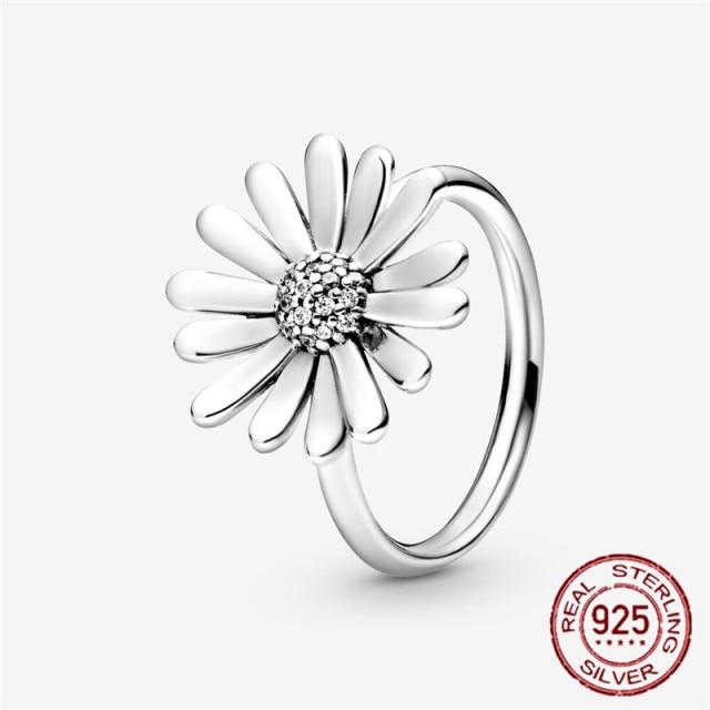 New Arrival Arrival Color Rings Crescent Pav Édaisy Flower Beaded Rings Women Engagement Stylish Stylish Anniversary JewelryFlower