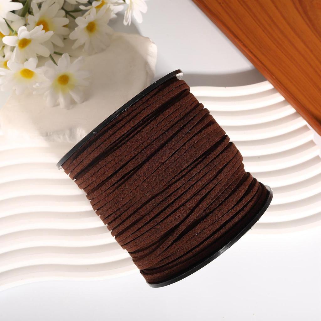 3mm Colored Korean Deerskin Suede Cord - Eco-Friendly Handmade Hanging Rope