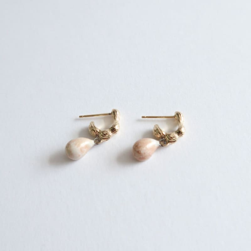 DOL Dry bean drop earring [DOL wet petal]
