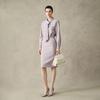 LadyS Elite Ribbon-Accented Shirt Dress