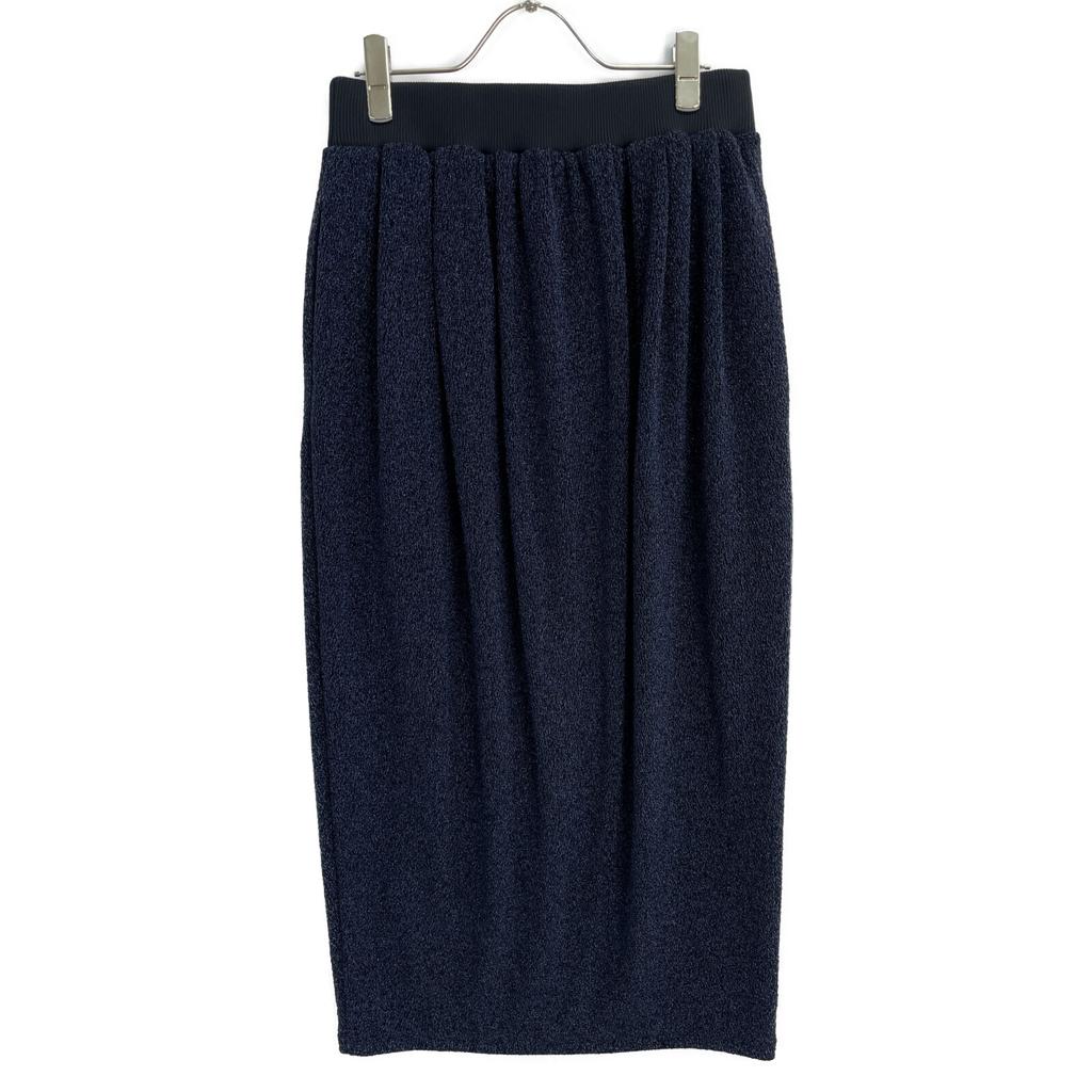 ADORE 24 Year Old 531-5120109 Navy Shiny Knit Jacquard Skirt skirt 38 NavyUsed