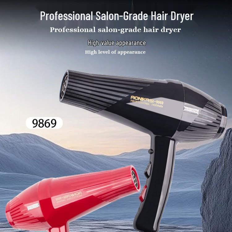 9869 Salon-Quality High Power Hair Dryer with Constant Temperature & Dual Air Modes