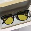 Fashion Korean Yellow Shades Vintage Square Cycling Sunglasses Women Oversized Sun Glasses Fashion Uv400 Eyewear  Goggles