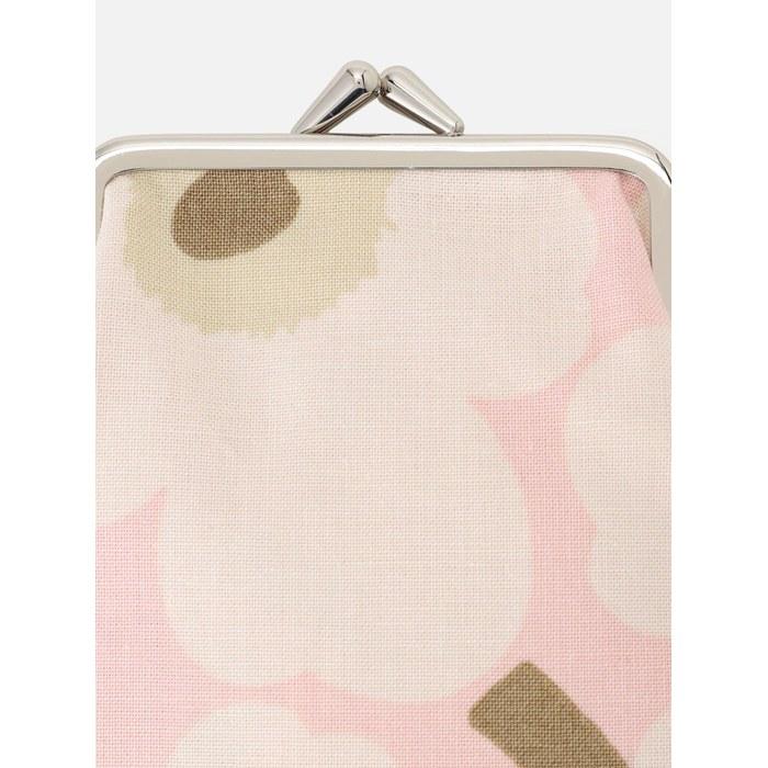 Marimekko Mini Unikko Small Coin Purse - Pink/Off-White/Sand