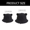 Cappello a secchiello in cotone con orecchie da gatto per adulti, cappello da pescatore per sport all'aperto, per guidare, andare in bicicletta, pescare, vacanze casual, cappello parasole
