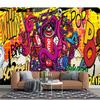 3d Large Cartoon Graffiti Mural Creative Graffiti Wall Mural Bedroom Living Room Wall Paper Home Decor