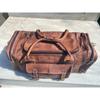 Leather Bag Travel Goat Gym Duffle Luggage Genuine Brown Vintage New Men's Men