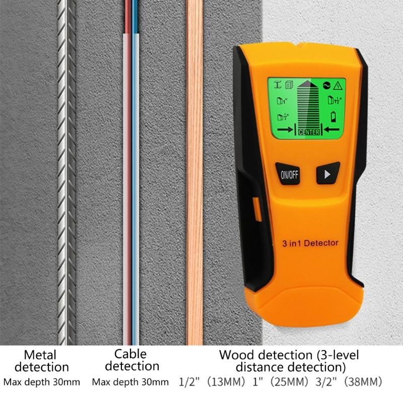 Handheld Wall Detectors Wall Studs Finders for Accurate Detection of Metal Wood & Electrical wire  for DIY Enthusiasts