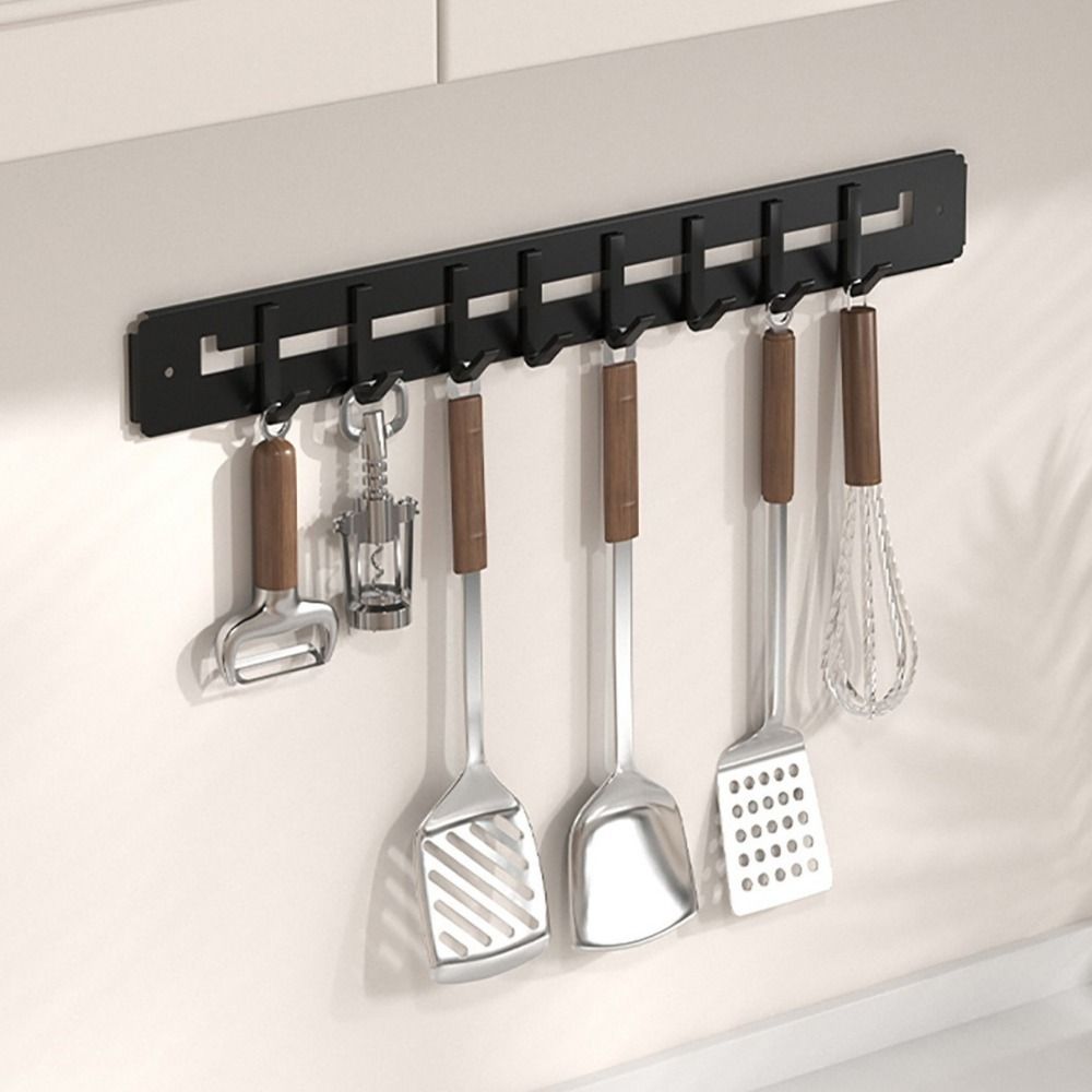 Carbon Steel Utensils Storage Row Hook Large Capacity Sundries Storage Hook  Entrance