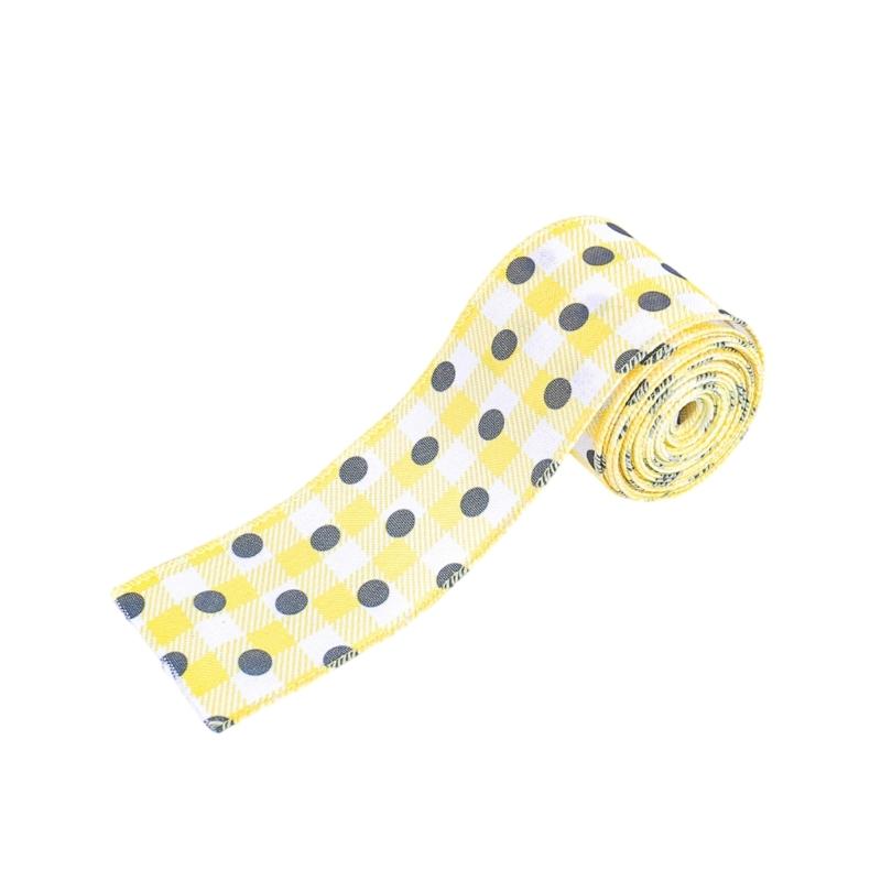 Wire Edged Ribbon Sunflowers Fabric Ribbon Decorative Ribbon Honeybees Ribbon