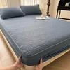 Waterproof Cotton Mattress Cover with Pillowcase Throw Fitted Sheet, Bed Replacement Protector Elastic Bands Non Slip Adjustable