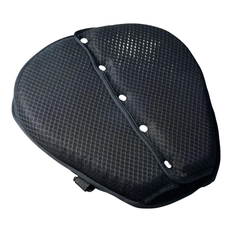 Pressure Relief Motorcycle Seat Cushion with Honeycomb Ventilation Holes Comfortable Breathable Seat Pad for Long Ride 1