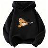 Autumn/Winter Fun Children's Hooded Sweatshirt, Cute and Fashionable Bear Casual Pullover for Boys and Girls