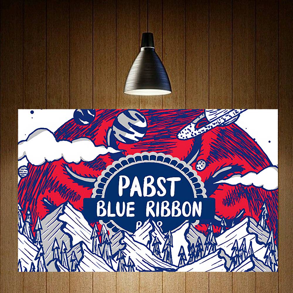 

PBRsPabitsBLUEseRIBBON BEERswws Флаги Декор Комнаты Наружный Декор Персонализированные Предметы Флаги Для Спален Дом Смешной 74x94cm(29x37in)