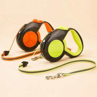 Reflektierende Nylon-Hundeleine mit automatischer Einziehfunktion für Spaziergänge mit Haustieren Hundezubehör Heimtierbedarf