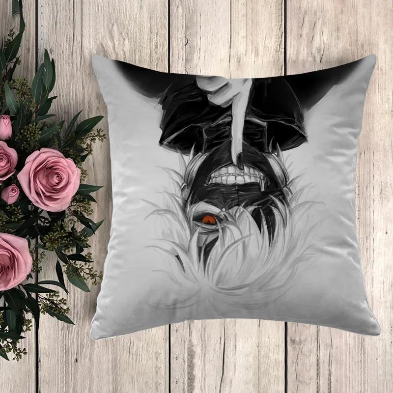 Anime Pillow Attack On Titan Cushion Covers for Bed Pillows Decorative Pillowcases  Fall Decor Pilow Cases Pillowcase