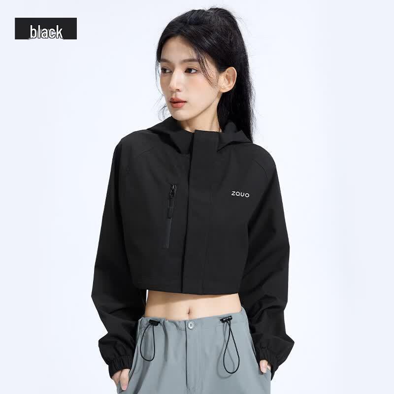 Zauo Women s Outdoor Sun Protection Hooded Jacket M