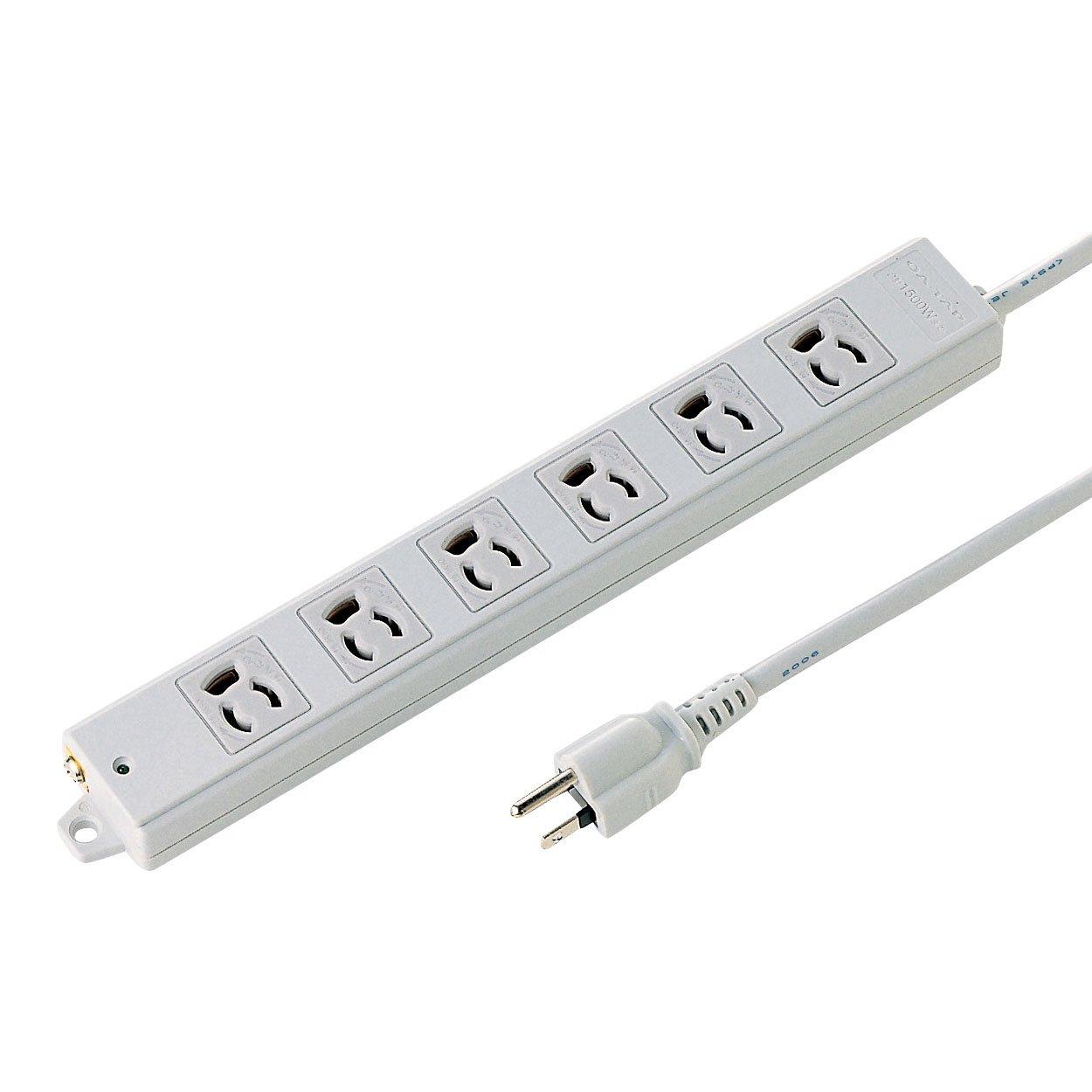 

Sanwa Supply Construction Site Tap (3-pin, 6 outlets, 5m) TAP-KS6-5