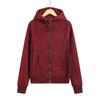Women's Slim Fit Scuba Hoodie - Casual Yoga Zip-Up Sweatshirt