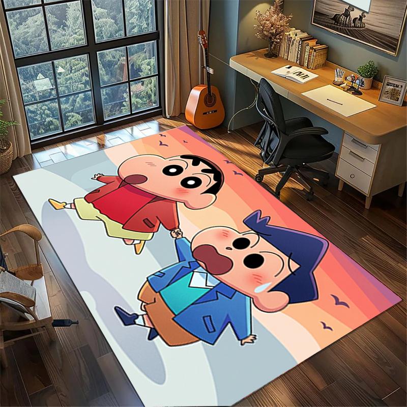 

Crayon Shin-chan Decor Rug Large Area Non Slip Washable Carpet Bedroom Gamer Room Mat 60x90cm