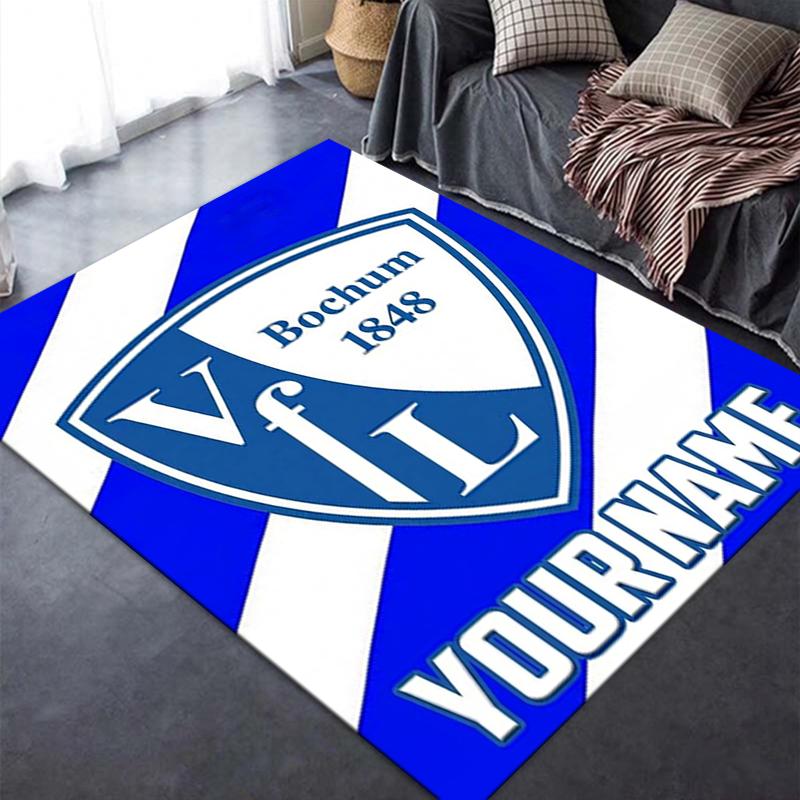 Custom Name VFL Bochum Carpet Rug for Living Room Bedroom Home Sofa Decoration,Kids play Non-slip Floor Mat