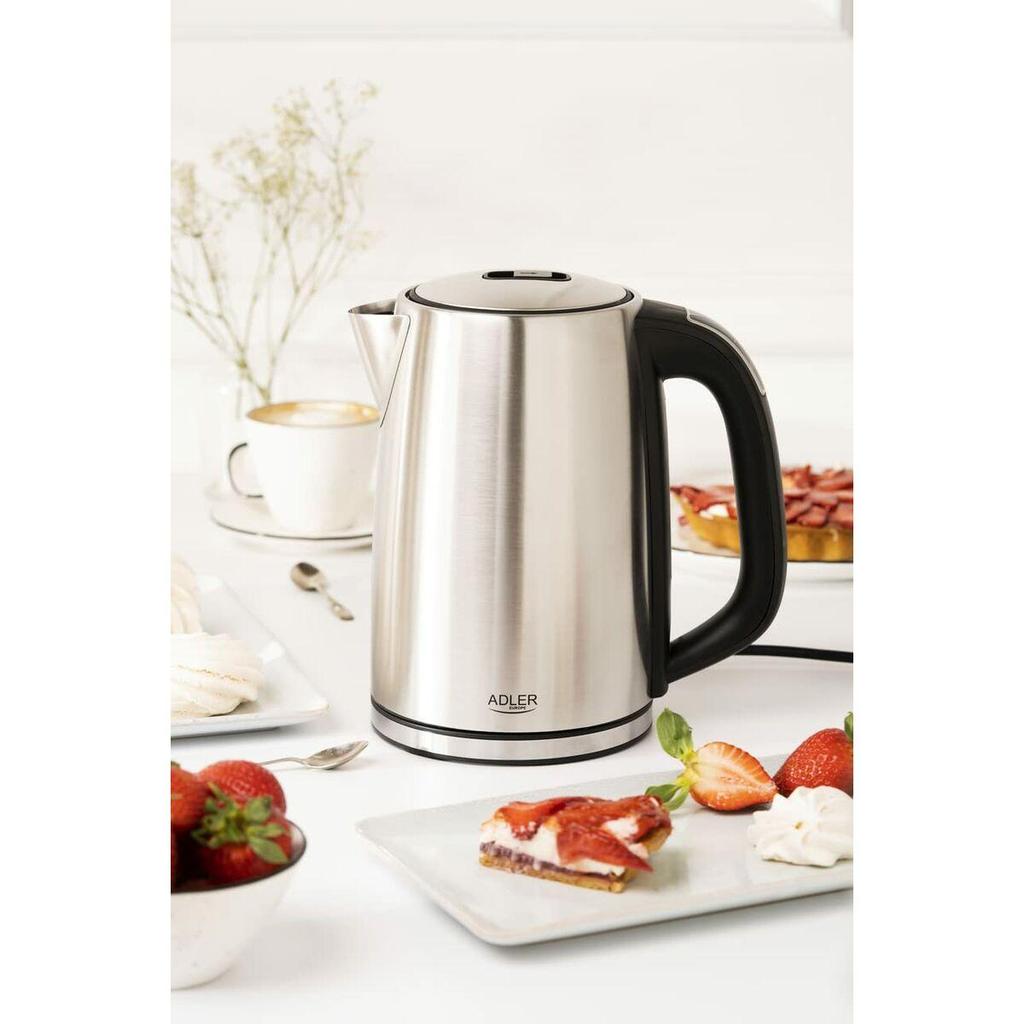 Adler-Europe AD 1340 Electric Kettle 1.7L 2200W Black/Silver