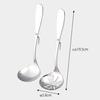 Shimomura Kihan Ladle Set of 2 for Pots and Pots [Made In Japan] Dishwasher Safe, Perfect for Serving, with Hooks and Holes for Scooping Ingredients O