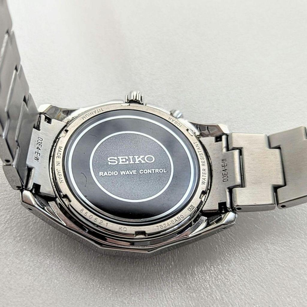 [USED] SEIKO Watch 7B24 0AB0 Working Solar Titanium