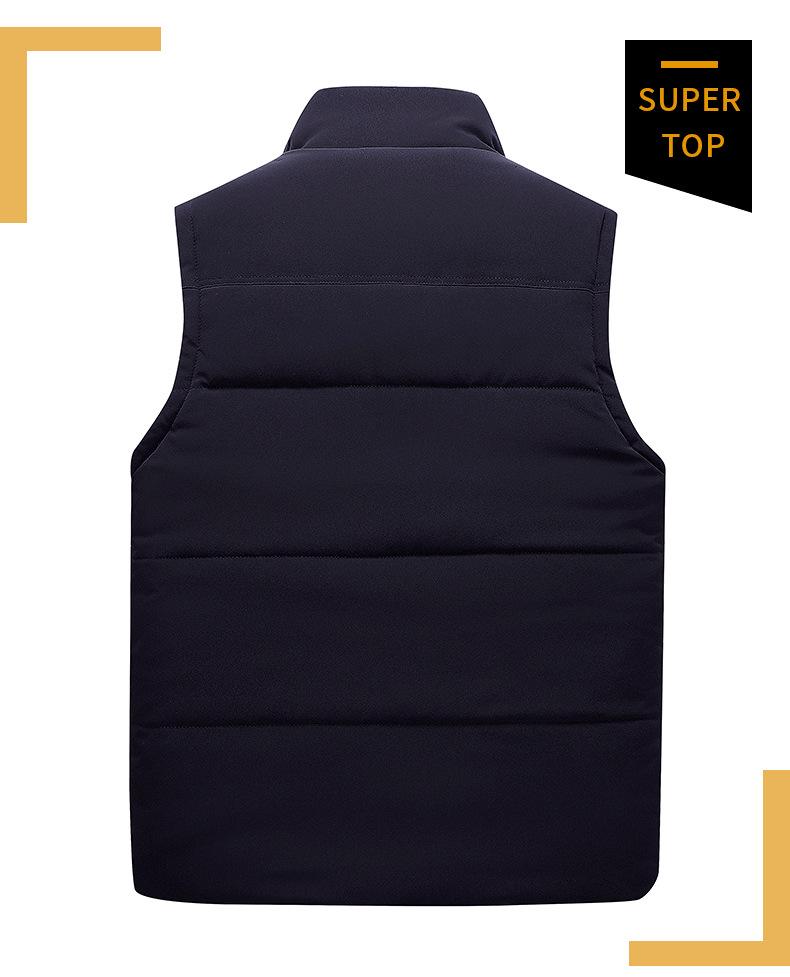 Men's Winter Fleece Vest: Thick, Warm, and Sleeveless for Middle-aged and Elderly