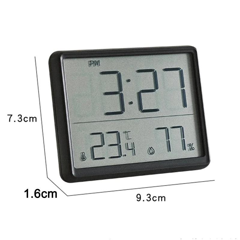 Multi-functional Magnetic Table Clock Mini Clock Alarm Clock With Date Temperature Hygrometer Wall Mounted LCD Digital Clock