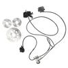 Brake Master Cylinder Kit Hydraulic Disc Brake Set with 3 Brake Discs for 150CC Go Kart ATV