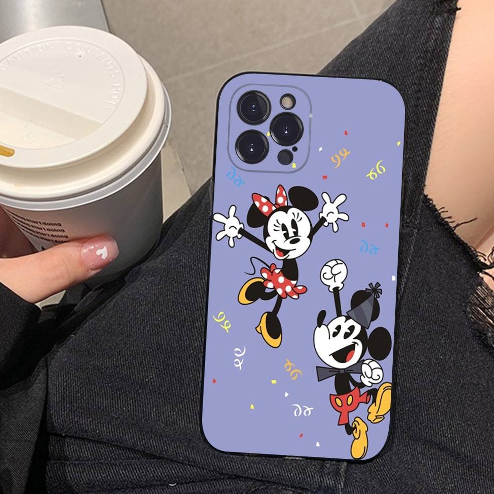 M-Minnie M-Mickey Phone Case for iPhone 16 17 Air 15 14 13 12 11 Pro Max 16E Plus Fundas