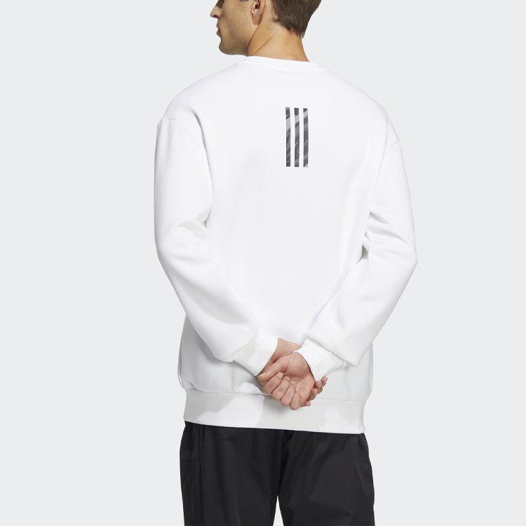 adidas Sweatshirts Unisex White Crew Neck Moderate Regular HM7450
