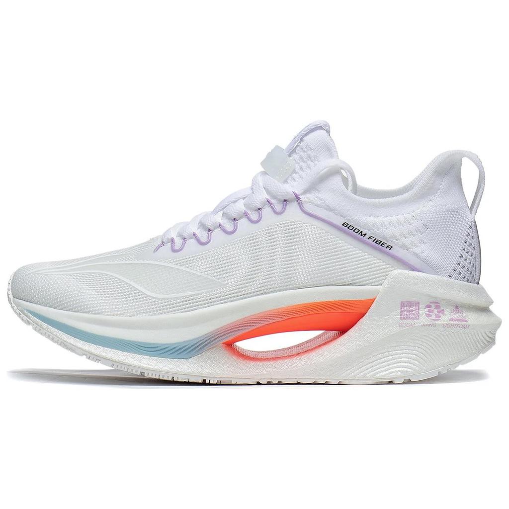 New LiNing Jueying Essential Anti Slip Wear Resistant Low Top Running Shoes Women's White Blue Orange Purple ARRT008-13