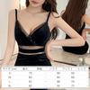 ISLAYCAOLILA Cabaret Mini Club Party Tight Mini Shrina Dress, Dress, Dress, Dress, Camisole, See-through, Sleeveless, Sheer, Waist-marked, Slit,