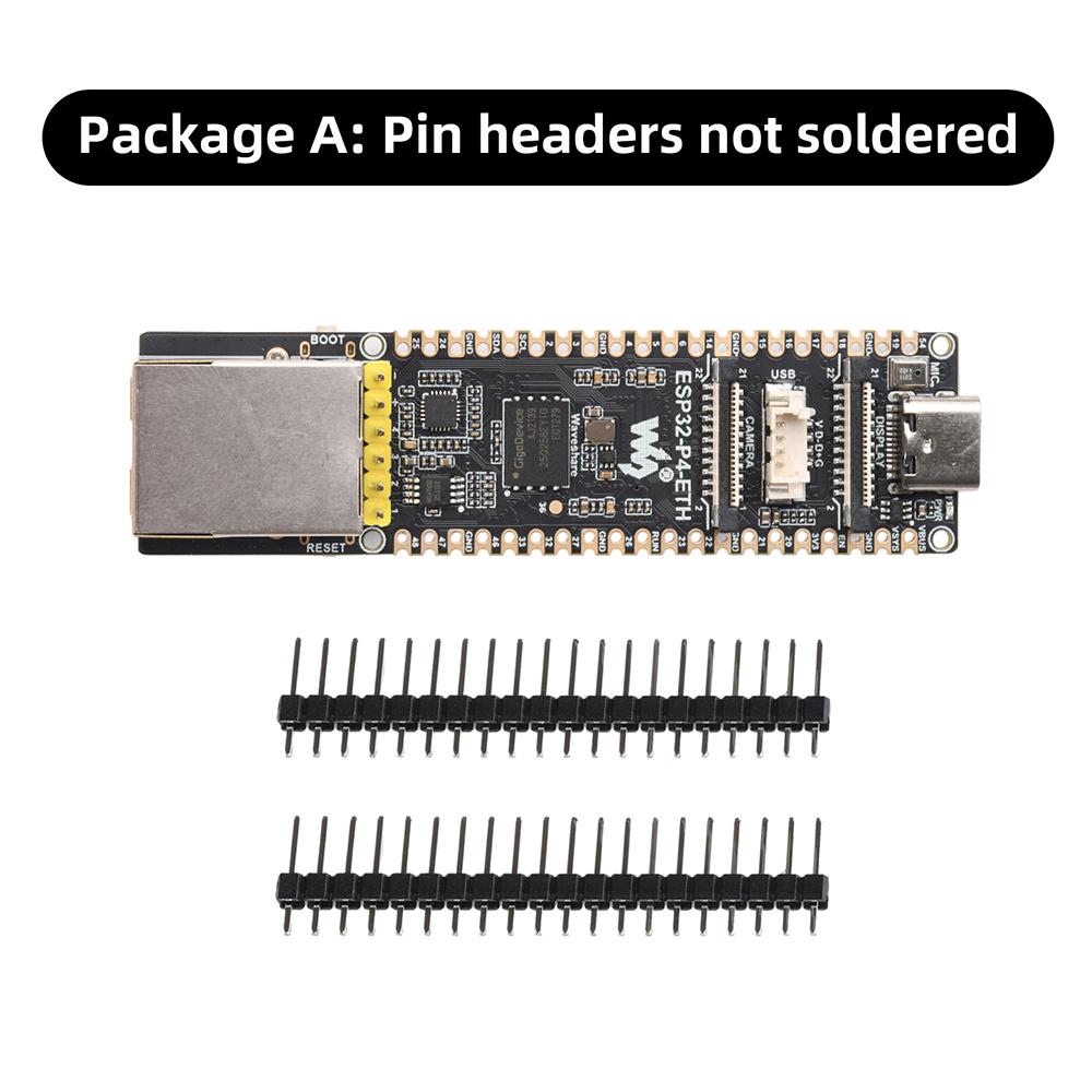 

ESP32-P4-ETH Multimedia Development Board ESP32-P4 High Performance Development Board with Camera/DSI/RJ45 100Mbps Ethernet Port