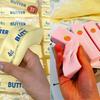 Juguete Squishy de Barra de Mantequilla de Fresa, de Elevación Lenta, Juguete de Estrés para Apretar, Comida Simulada Linda Rosa, Juguete para Masticar