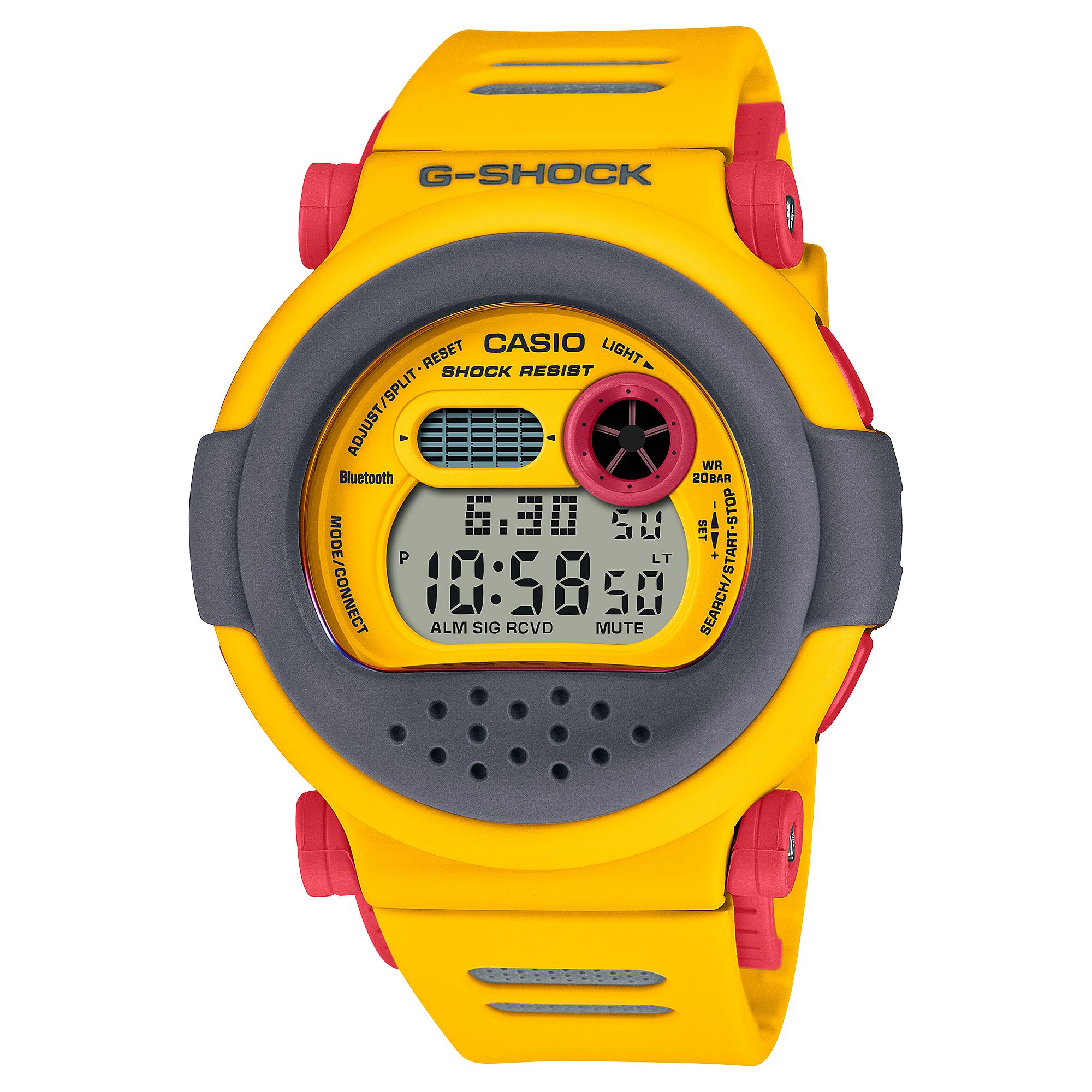 

Casio G-SHOCK Men s Stainless Steel 200M Water Resistant Shock Resistant Quartz Watch G-B001MVE-9 синій