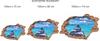 3D brick wall stickers with a sea view