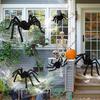 30/50/60/75/90/125/150/200cm Scary Giant Black Spider Halloween Decoration Haunted House Horror Props For Outdoor Home Bar Party