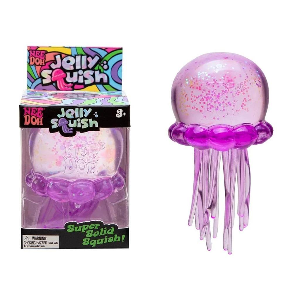 Confirmed Needoh Fuzz Ball Jellyfish Squishy  Series Various Colors Cute Jellyfish Modeling Stress Relief Relax Fun Toy