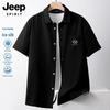 JEEP SPIRIT Men's Summer Ice Silk Short-Sleeve Shirt