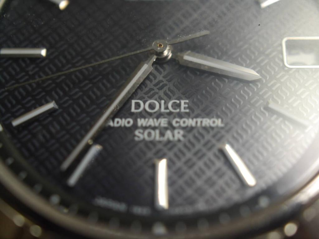 SEIKO Dolce Solar Radio Web Control Date Made In Working Condition 3-Hand Watch, Strap, 7B22-0AE0, Men's Watch, Japan, (ae598)