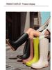 Women's Waterproof High-Top Rain Boots - Non-Slip, Wear-Resistant, Low Heel, Korean Style, Four Seasons Outdoor Use