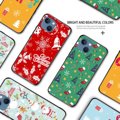 Mutlu Noel Noel Akıllı Telefon Kılıfı iPhone 15 14 13 12 11 Pro Max Samsung Galaxy S23 S22 Ultra S21 A52 M33 M30 Darbeye Dayanıklı Yumuşak TPU Telefon Kapağı