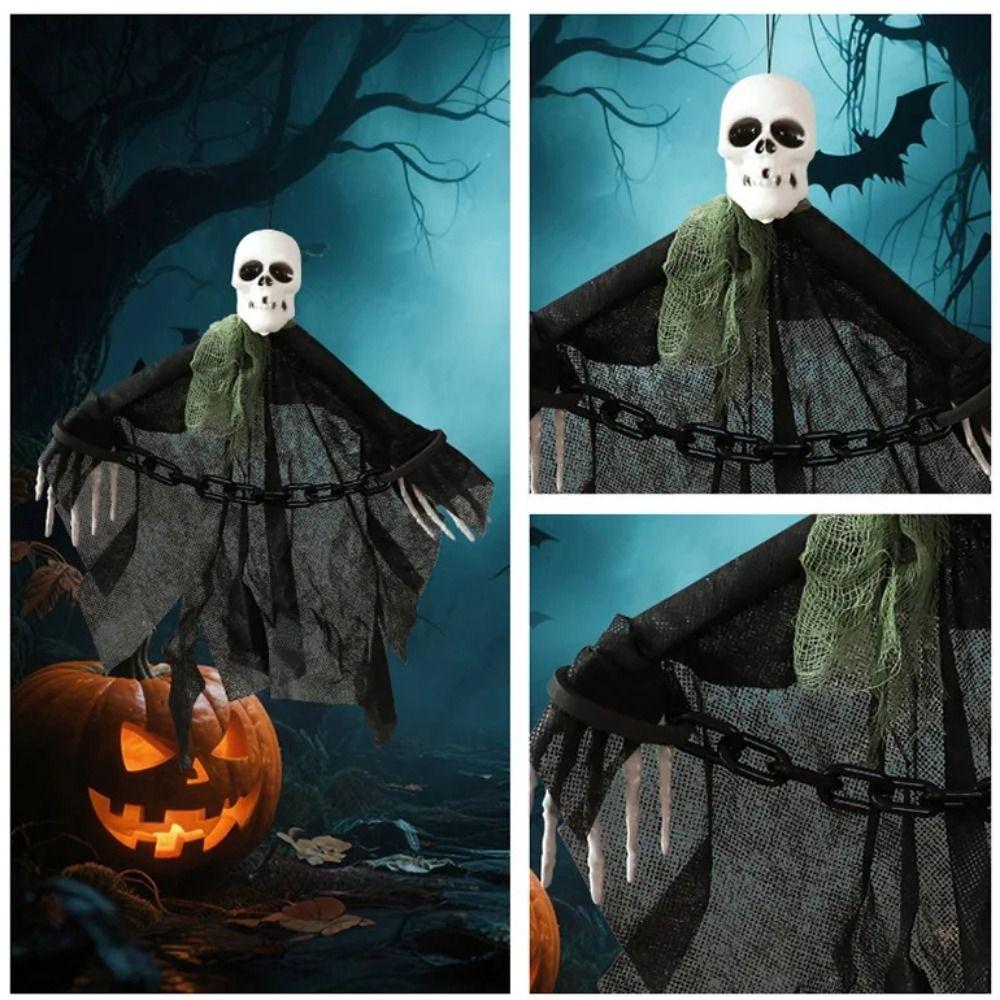 Scary Skull Ghost Pendants Flying Halloween Decoration Ghosts Ornaments  Halloween Party