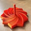 3D Optical Illusion Folding Toy: Polygon Carrot Tower Spiral